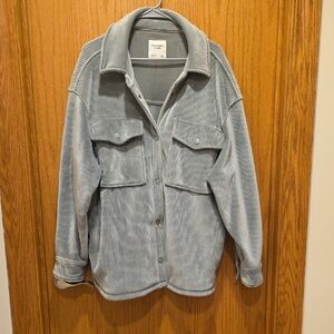 Abercrombie & Fitch Light Green Textured Jacket (Very Soft) Size XL